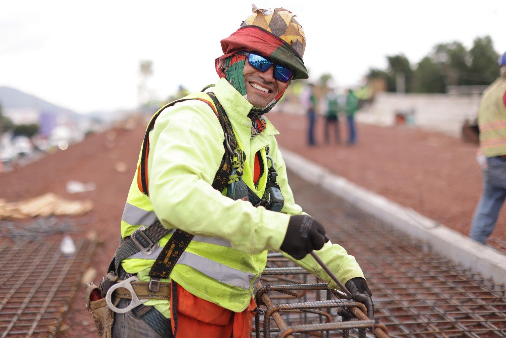 Vista aérea del avance actual