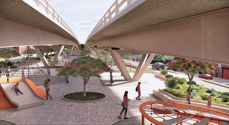 Estructura de columnas y pilares