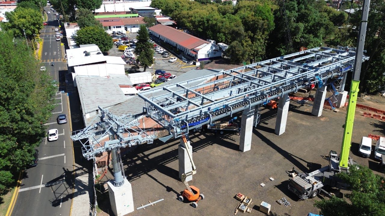 Vista del proyecto Teleférico de Uruapan